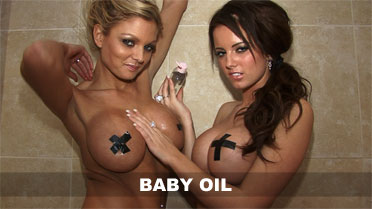 Emma Spellar and Gemma Hiles Baby Oil Video
