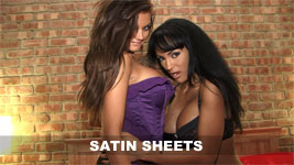 Emma S and Fernanda Satin Sheets Video